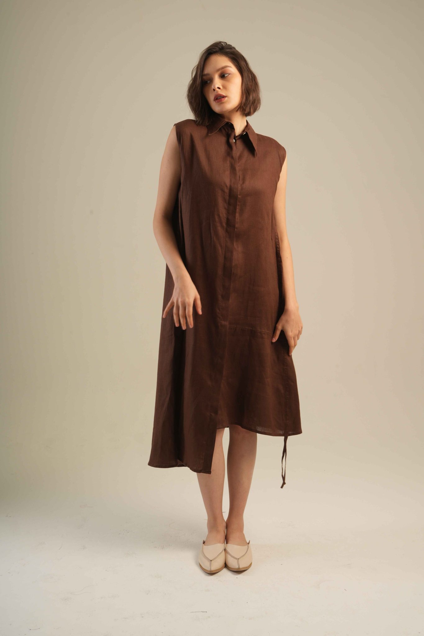 AVERY DRESS IN BROWN_11zon
